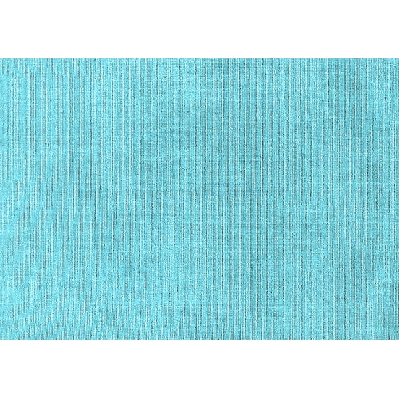 Ahgly Company Indoor Rectangle Solid Light Blue Modern Area Rugs, 2' x 5'