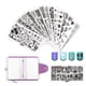 thumbnail image 1 of BeautyLeader Juego de 20 placas para sellos de uñas, 15 placas para decoración de uñas, 2 estampadores, 2 raspadores, 1 bolsa de almacenamiento, placa para estampado de uñas, juego de estampadores, ho, 1 of 5