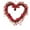 A, variant on Valentines Day Wreath Decor, 14.9 Inches Artificial Red Berries and Small Hearts,Valentines Wreaths for Front Door Home Indoor,Wedding Anniversary Party