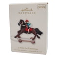 thumbnail image 2 of Hallmark Ornament 2010 Pony for Christmas #13 - Race Horse with Teddy Jockey, 2 of 2