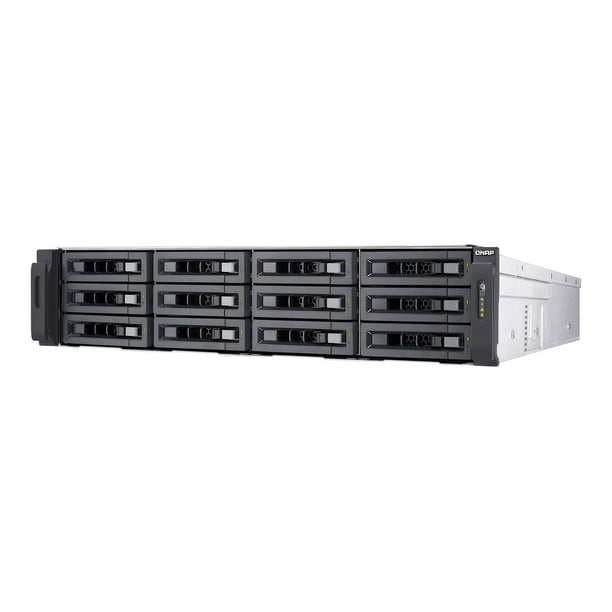 QNAP TES-1885U - NAS server - 18 Baies - Montable en Rack - SATA 6Gb/S / SAS 12Gb/S - RAID RAID 0, 1, 5, 6, 10, 50, JBOD, 60 - RAM 16 GB - Gigabit Ethernet / 10 Gigabit Ethernet - support iSCSI - 2U