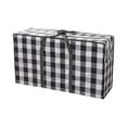 thumbnail image 2 of Storage Bags,Moving Bags,Waterproof Christmas Tree Wreath Storage Bag,32X24X8In,Black,Durable Plastic,Zipper Closure,Sturdy Handles,For Holiday Decor,Clothes,Toys And Moving Use.(Black), 2 of 7