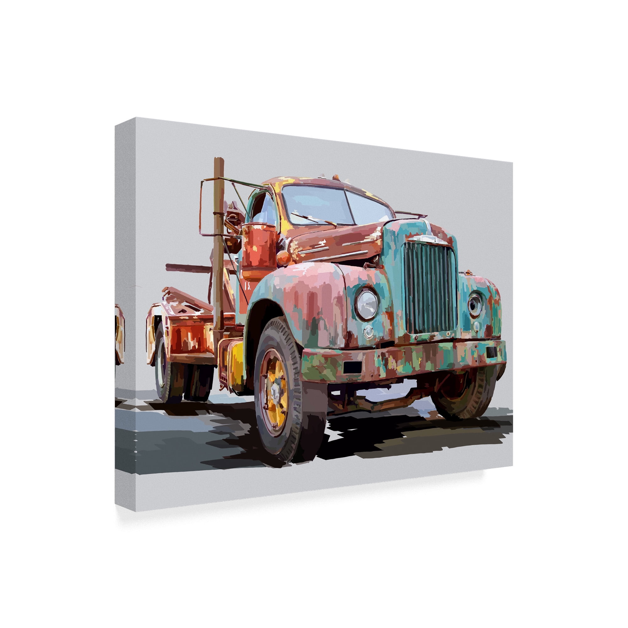 Trademark Fine Art 'Powerful Truck I' Canvas Art by Emily Kalina