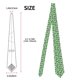 thumbnail image 2 of Balery Green Leaves Corbata Clásica de Seda para Hombre, Corbata Tejida Jacquard, Corbatas Formales para Negocios y Bodas, 2 of 7