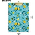thumbnail image 2 of FMSHPON Lemons Leaves Clipboard Hardboard Wood Nursing Clip Board and Pull for Standard A4 Letter 13x9 inches, 2 of 7