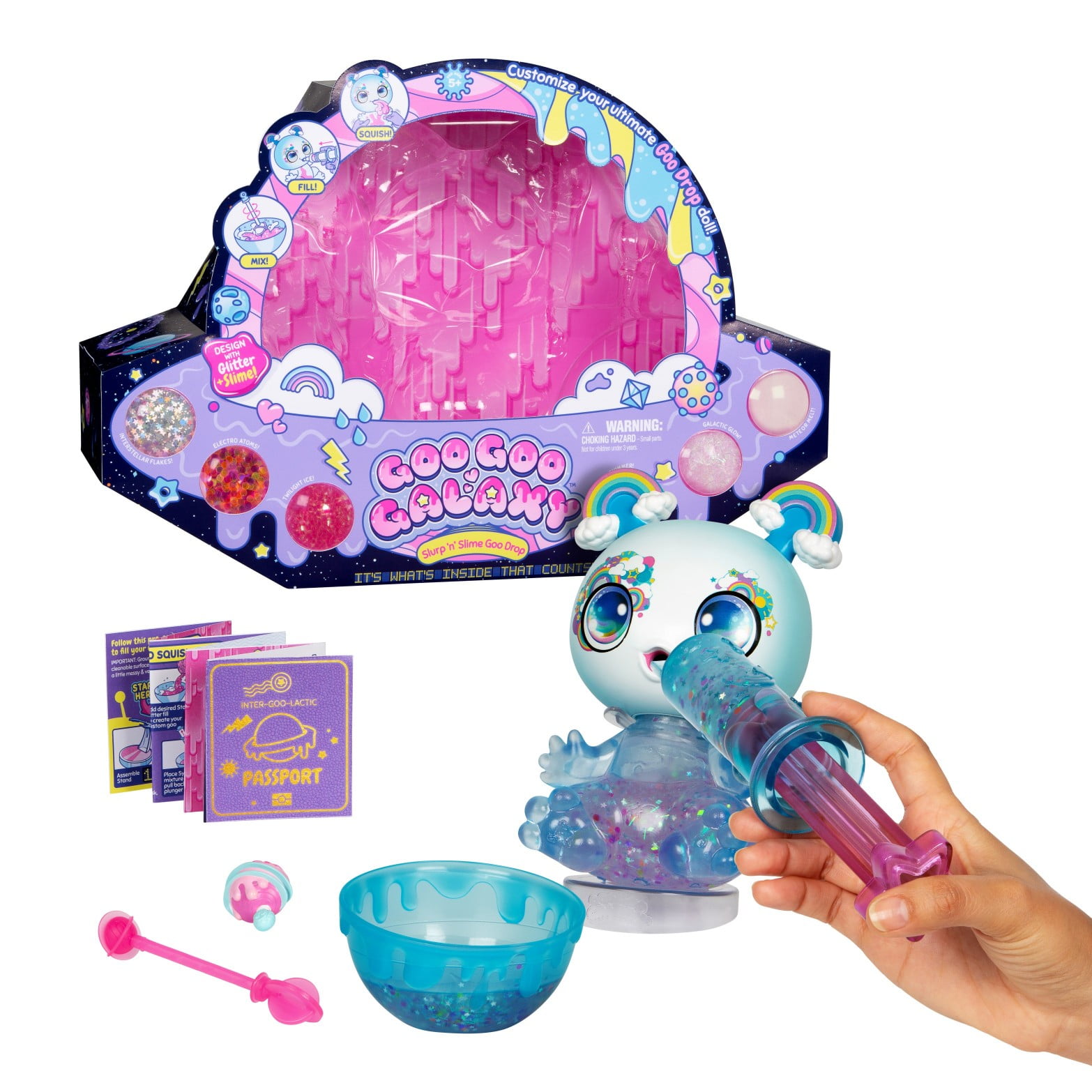 Goo Goo Galaxy 8' Doll Slurp and Slime Bowie Beamheart: Feed, Fill & Refill Doll