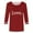 Red, variant on Womens Plus Size Mama Shirt Valentines Love 3/4 Sleeve Graphic Tees Tops Casual Crewneck Cotton Comfy Pullover Tshirt, L Green