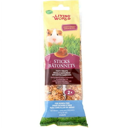 Living World Guinea Pig Honey Sticks,4oz