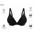 thumbnail image 5 of Women's Bali DF3468 Comfort Revolution Soft Touch Perfect Wire Bra (Black/Almond 36DD), 5 of 5