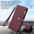 thumbnail image 3 of Wallet phone case suitable for VIVO V25 5G, leather flip cover with wristband, shoulder strap and card slot for all-round protection of the phone case, 3 of 5