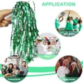 thumbnail image 5 of Pompones Lovecheer con forma de porrista, color verde metalizado y plateado, 24 unidades, 5 of 5