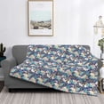 thumbnail image 2 of Fotbe Tropical Sloth Manta de Franela con Estampado, Manta Ultrasuave para Cama, Sofá, Auto, Hipoalergénica y Antibolitas-80"x60", 2 of 6