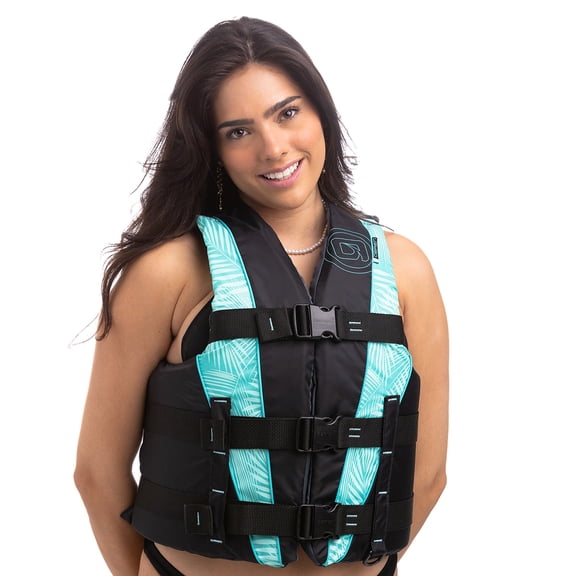 O'Brien 3-Belt Women's Adj. Sport (Aqua/Palm) -XS (28"-32")
