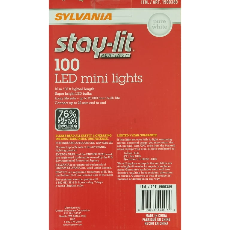 Sylvania stay 2024 lit platinum