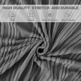 thumbnail image 6 of CJC Stretch Sectional Couch Covers - 2 pcs Spandex Sofa Covers with Elastic Bottom for L Shape Corner Sofa Furniture Protector (Dark Gray, 3 Seat + 3 Seat), 6 of 14