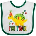thumbnail image 3 of Inktastic Dinosaur 2nd Birthday 2 Year Old Party Boys or Girls Baby Bib, 3 of 4