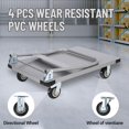 thumbnail image 3 of M optimized Platform Truck Cart 2000 LBS Load Capacity, Foldable Steel Hand Push Dolly with 6" TPR Wheels, Heavy Duty Flatbed Hand Cart 36" x 24" for Loading and Moving, Home Office Warehouse, 3 of 7