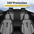 thumbnail image 4 of DIKSOAKR Fit Volkswagen/VW Arteon 2019-2023 Black Car Seat Covers Full Set 5 Seats Faux Leather Cushion Protector, 4 of 5