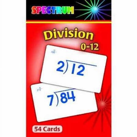 CD-734009 - Spectrum Flash Cards Division 0-12 Gr 3-5 by Carson Dellosa