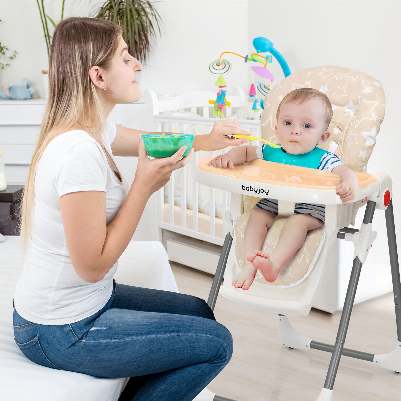 Folding High Chair for Babies Toddlers Infant Dining Chair w