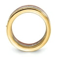 thumbnail image 2 of Sterling Silver Gold-tone & Rose-tone Vermeil Trio Stackable Ring Set QR4292, 2 of 4