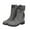 Gray, variant on Dezsed Women's Middle Calf Boots Fall And Winter New Woolen Yarn Snow Boots Back Strap Plus Size Boots Women Black
