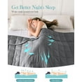 thumbnail image 3 of Cooling Weighted Blanket 10lb ‎4.54kg Twin Size - Dark Grey, 3 of 7