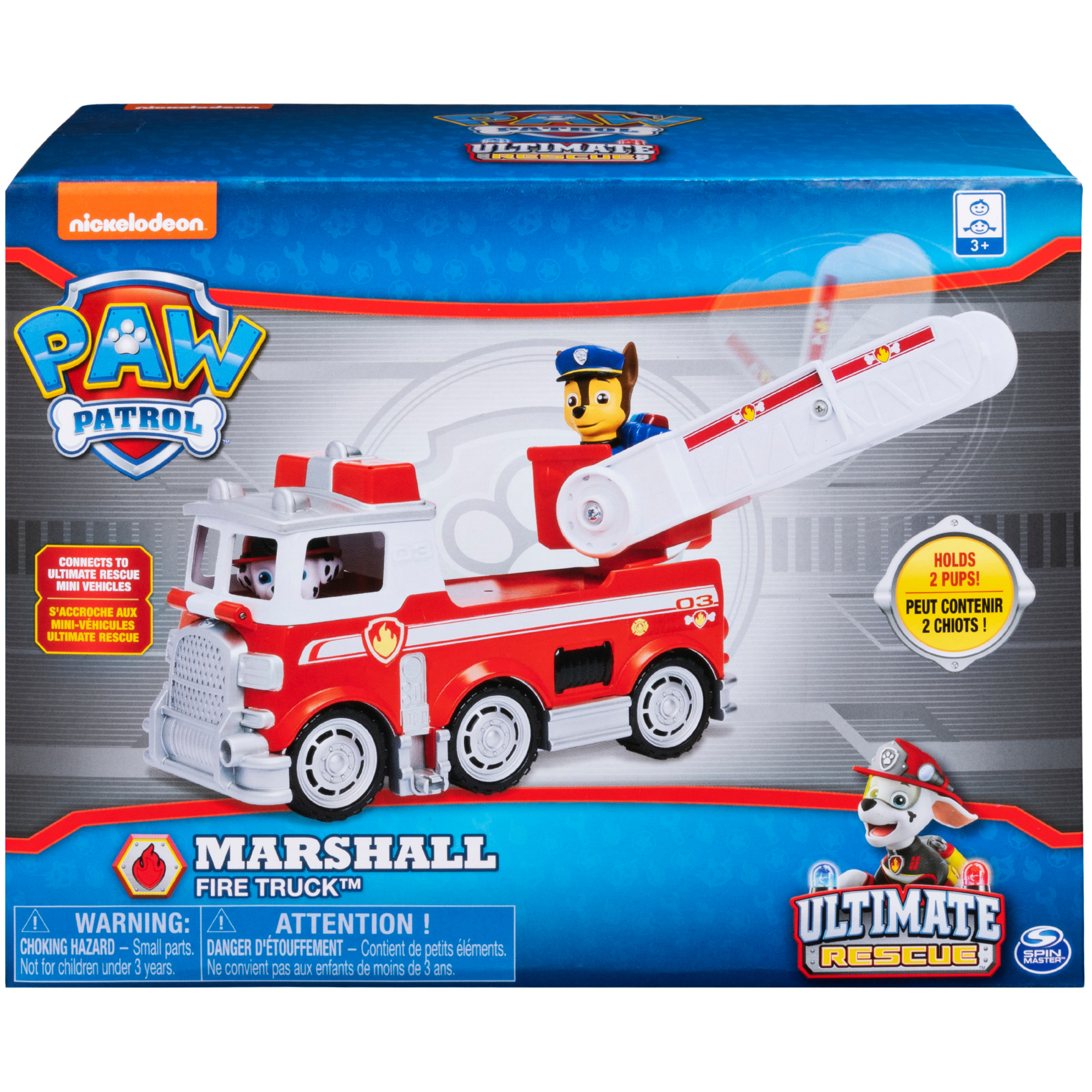 PAW Patrol Ultimate Rescue - Marshall’s Ultimate Rescue Fire Truck with Moving Ladder and Flip-open Front Cab, for Ages 3 and Up - image 3 of 9