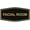 Black Gold, variant on Signs ByLITA Fancy Facial room Sign - Laser-Engraved Lettering | Durable ABS Plastic | Vibrant Colors | Powerful Foam Tape Sign (Brushed Silver) - Small