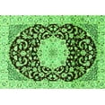 thumbnail image 1 of Ahgly Company Indoor Rectangle Medallion Green Traditional Area Rugs, 2' x 4', 1 of 1