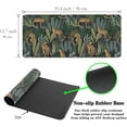 thumbnail image 6 of Extra Large Mouse Pad Yellow Green Office Desk Mats Gaming Mousepad Ga Mouse Pad Non-Slip Rubber Base Waterproof with Stitched Edges 35.4" X 15.7" for Game Office, Tropical Leaves, 6 of 6