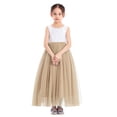 thumbnail image 3 of Ekidsbridal Girl Pageant Flower Girl Dress - Floor Length V-Back Lace Tulle 207R-A (Size: M-10), 3 of 4
