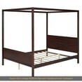 thumbnail image 4 of Queen Size Canopy Platform Bed with Headboard and Footboard,Slat Support Leg - Espresso, 4 of 9