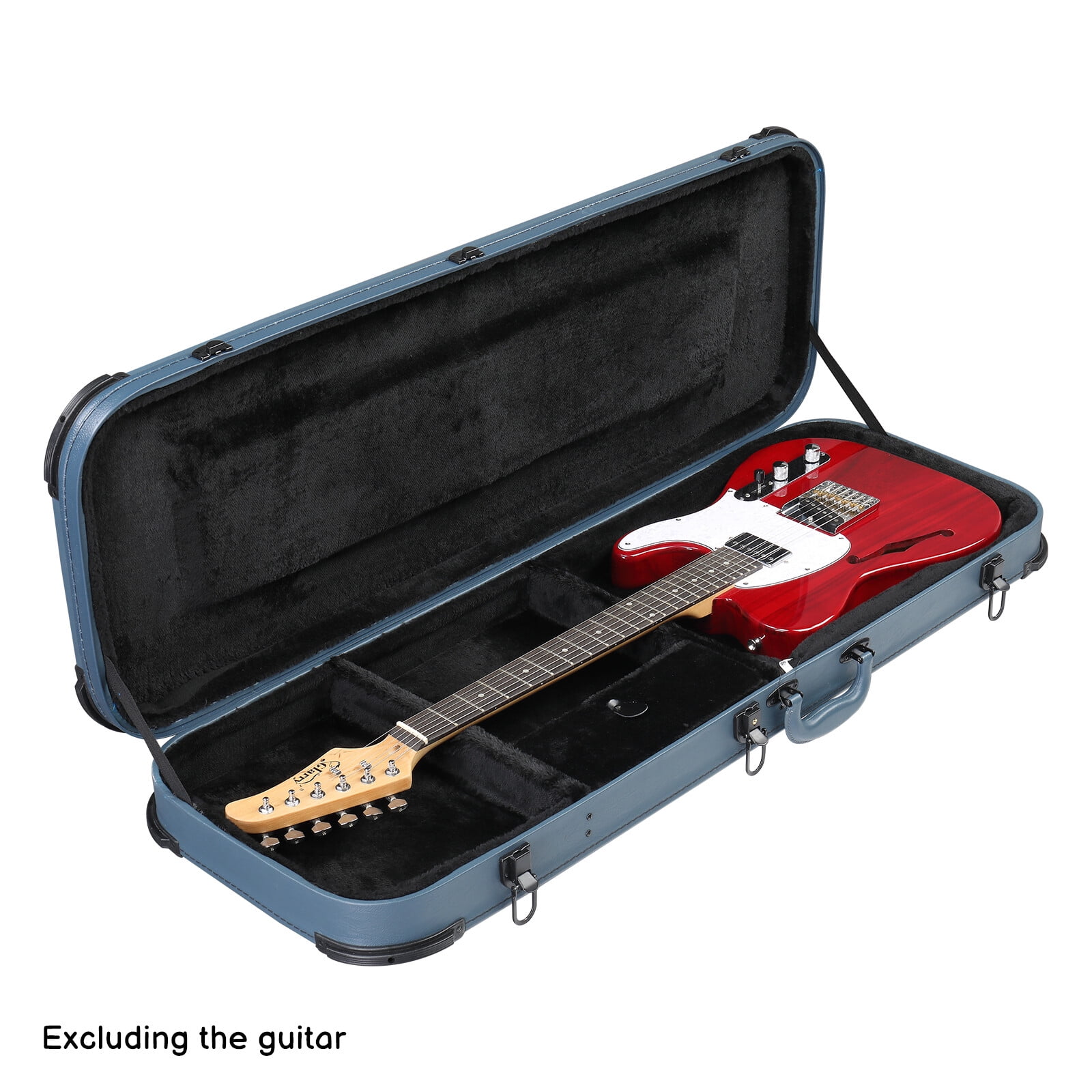 Yescom Electric Guitar Hard Case with Protective Sleeve for Stratocaster ST Tele PU Guitar Hard Case Lockable