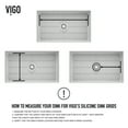 thumbnail image 2 of VIGO 23.75 in. x 14.875 in. Silicone Bottom Grid for 27 in. Single Bowl Kitchen Sink in Gray, 2 of 6