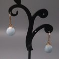 thumbnail image 2 of K-KED Real S925 Silver Earrings Drop Women's Charm Aquamarine Earrings Hoop Gift, 2 of 4