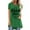 Green summer tops for women, variant on USSUMA Letter Print Womens Blouses and Tops Dressy Short Sleeve Plus Female Tops Casual Oldest Sister Funny Long T-Shirts Shirt for Women Trendy Crewneck Tunic Plus Size