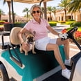 thumbnail image 3 of Golf Cart Seat Covers for 2 Seater,Teal Black Ombre Microfiber Cart Seat Towel Blanket,Gradient Contemporary Abstract Art Absorbent Breathable Non Slip Bench Seats Protector for Golf Course 51"x31", 3 of 9