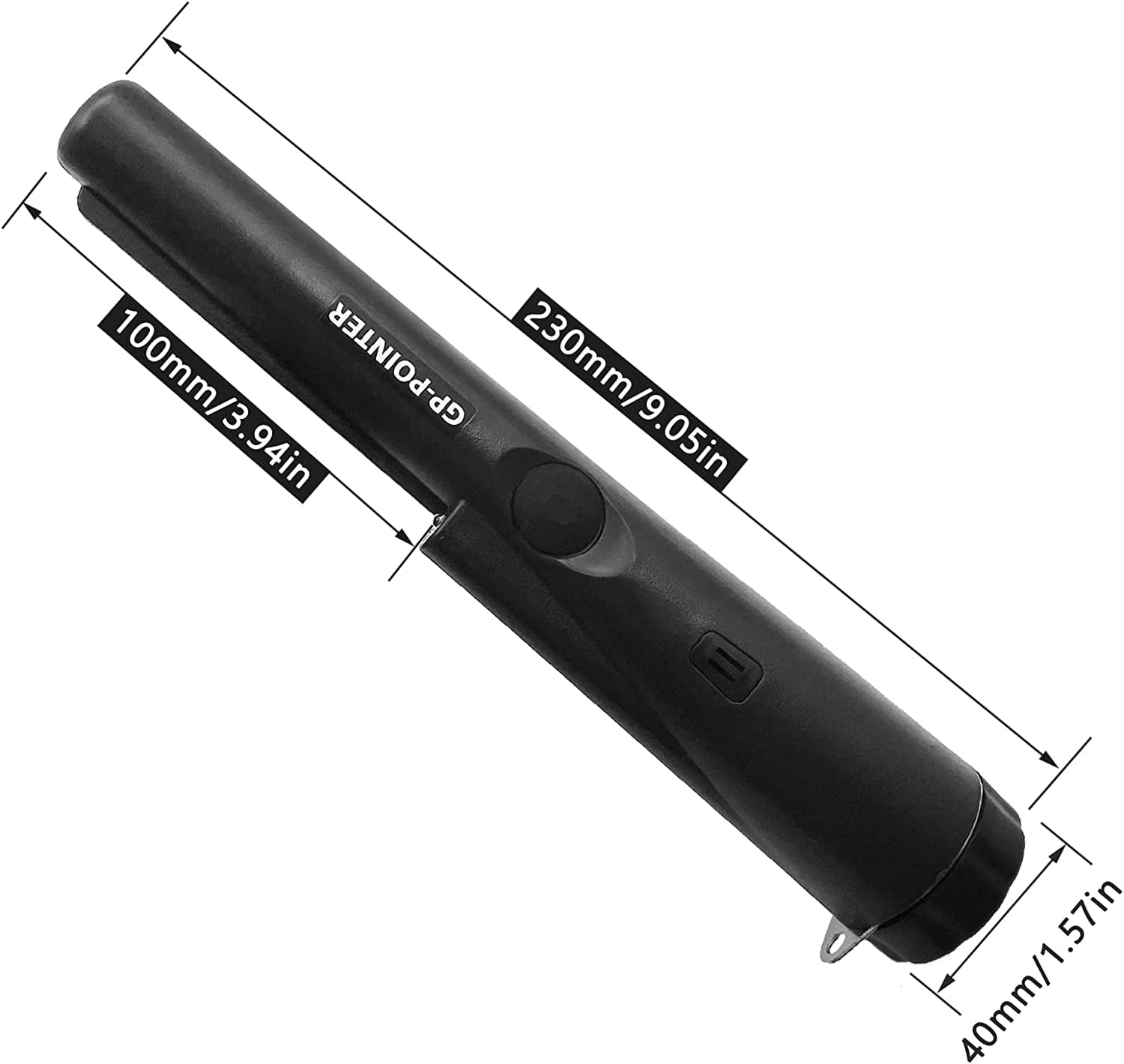 LYFJXX Black Automatic 9 Volt Battery Powered Handheld GP Pointer Metal Detector