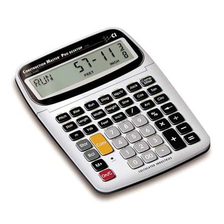 Construction Calculator Case - CALCULATED INDUSTRIES 44080 Desktop Construction Calculator