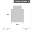 thumbnail image 4 of Anji Mountain 36" x 48" Bamboo Chair Mat for Carpet and Hard Floor, 5mm - Rectangular with Lip, Natural, 4 of 7