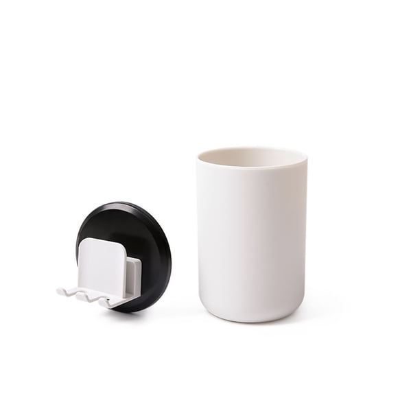 Cateissary 1 Juego de soporte para cepillo de ABS PP, autoadhesivo, secado sin perforaciones, colgador de taza para baño y hogar, accesorios de Almacenamiento y organización del hogar tipo 3 Cateissary HA080121-03