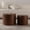 Walnut, variant on Leumius Nesting Coffee Table Set of 2 Round Wooden Coffee Tables Circle Modern Accent End Side Table for Small Space Living Room Bedroom Walnut