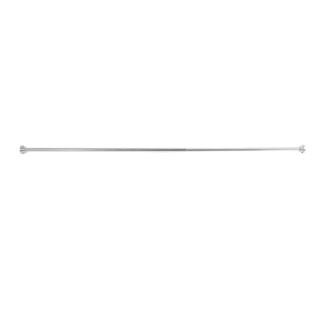 Tension Shower Rod by YOUTHINK, a stainless steel and rubber curtain rod designed for bathroom use. The rod is adjustable for wall spacing between 103-167cm and requires no drilling for installation. Features a sturdy, heavy-duty design with a telescopic mechanism for easy expansion and contraction.