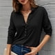 thumbnail image 1 of Ropa de primavera para mujer, camisetas con botones, camisetas de manga larga con cuello vuelto, camiseta informal de Color sólido, Camiseta holgada para oficina para mujer 2022, 1 of 5