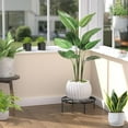 thumbnail image 2 of 7.9 IN Plant Stand 1 PIC Metal Flower Pot Holders Indoor Tall 3.5'' Plant Rack Plant Riser Plant Shelf Accessories For Living Room Balcony Round Black, 2 of 10