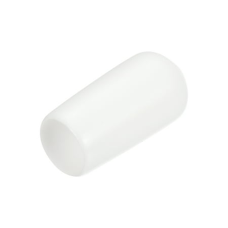 

20pcs Rubber End Caps 7mm ID Vinyl Round End Cap Cover Screw Thread Protectors White
