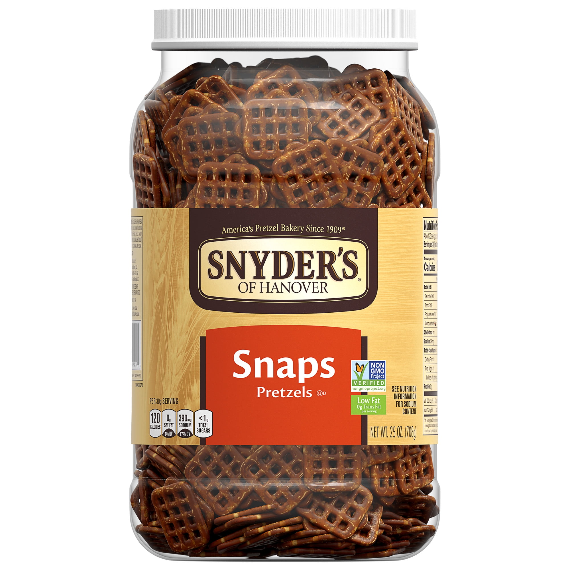 Snyder's of Hanover Pretzel Snaps, 25 Oz Canister