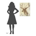 thumbnail image 4 of Global Gallery Albena Hristova 'Golden Antlers II Neutral Grey' Canvas Wall Art, 4 of 4