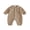 Khaki, variant on RUINIXCW Infant Baby Boy Spring Fall Clothes 1 3 6 9 12 18 Months Textured Romper One Piece Outfit Long Sleeve Button Down Collar Jumpsuit with Chest Pockets